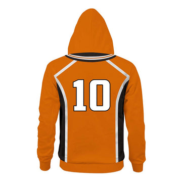 Haikyuu!! Karasuno Escuela Secundaria Away Uniforme del Equipo Hinata Shoyo Cosplay Sudadera Unisex